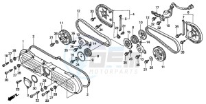 GL1500C drawing FRONT COVER/TIMING BELT