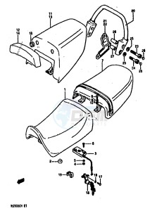 RG500 (E1) Gamma drawing SEAT