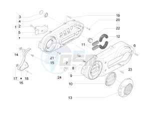 Beverly 500 Cruiser e3 2007-2012 drawing Crankcase cover - Crankcase cooling