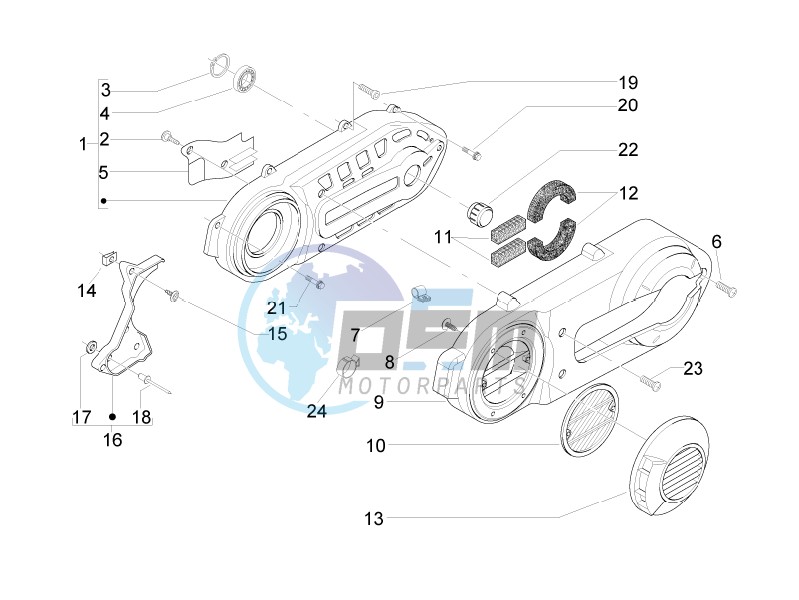 Crankcase cover - Crankcase cooling