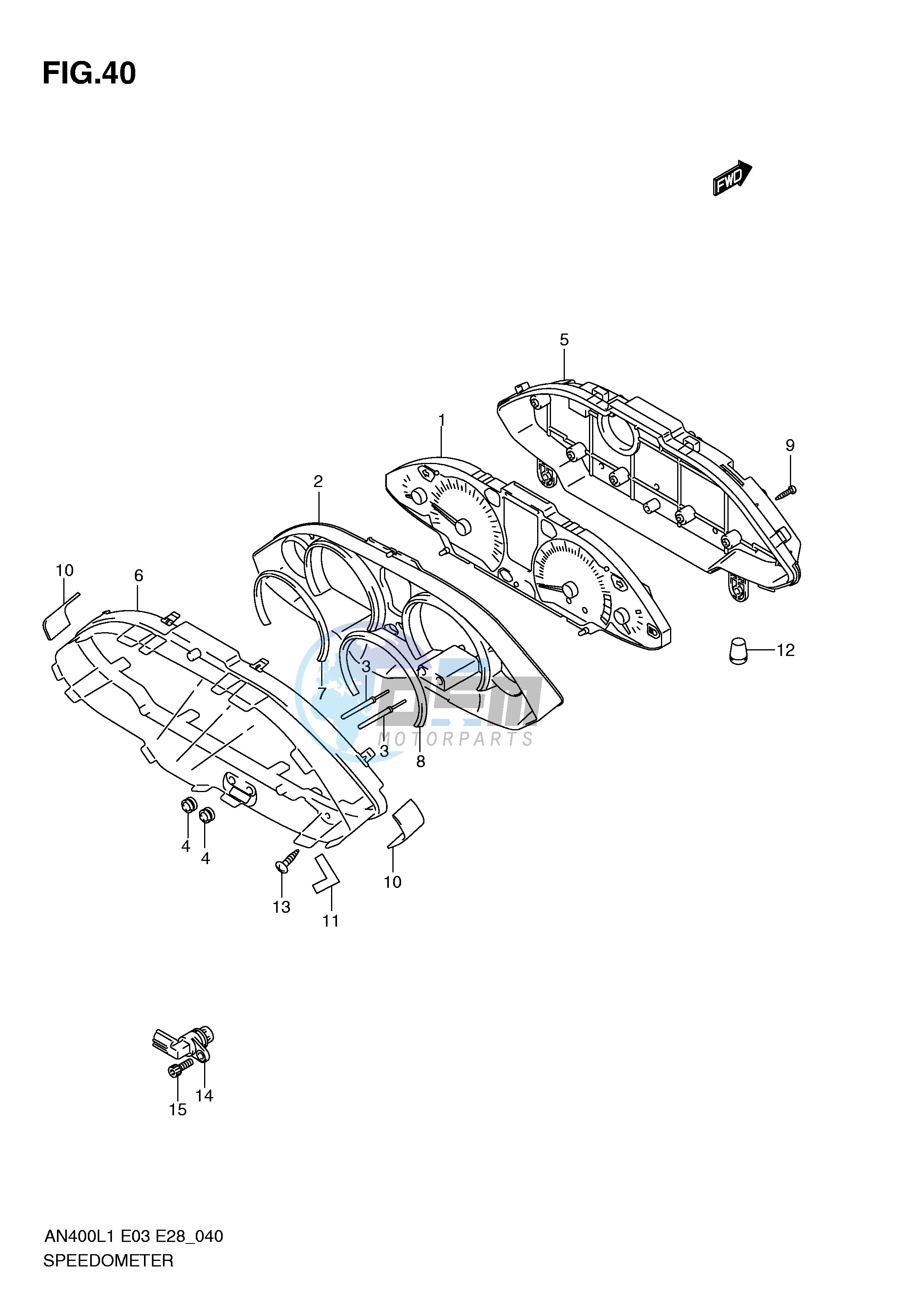 SPEEDOMETER (AN400AL1 E33)
