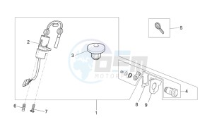 California Vintage 1100 drawing Lock hardware kit