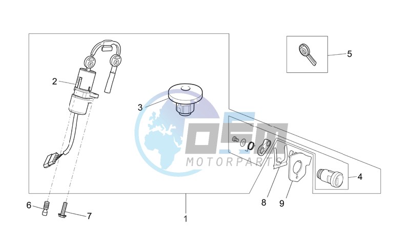 Lock hardware kit