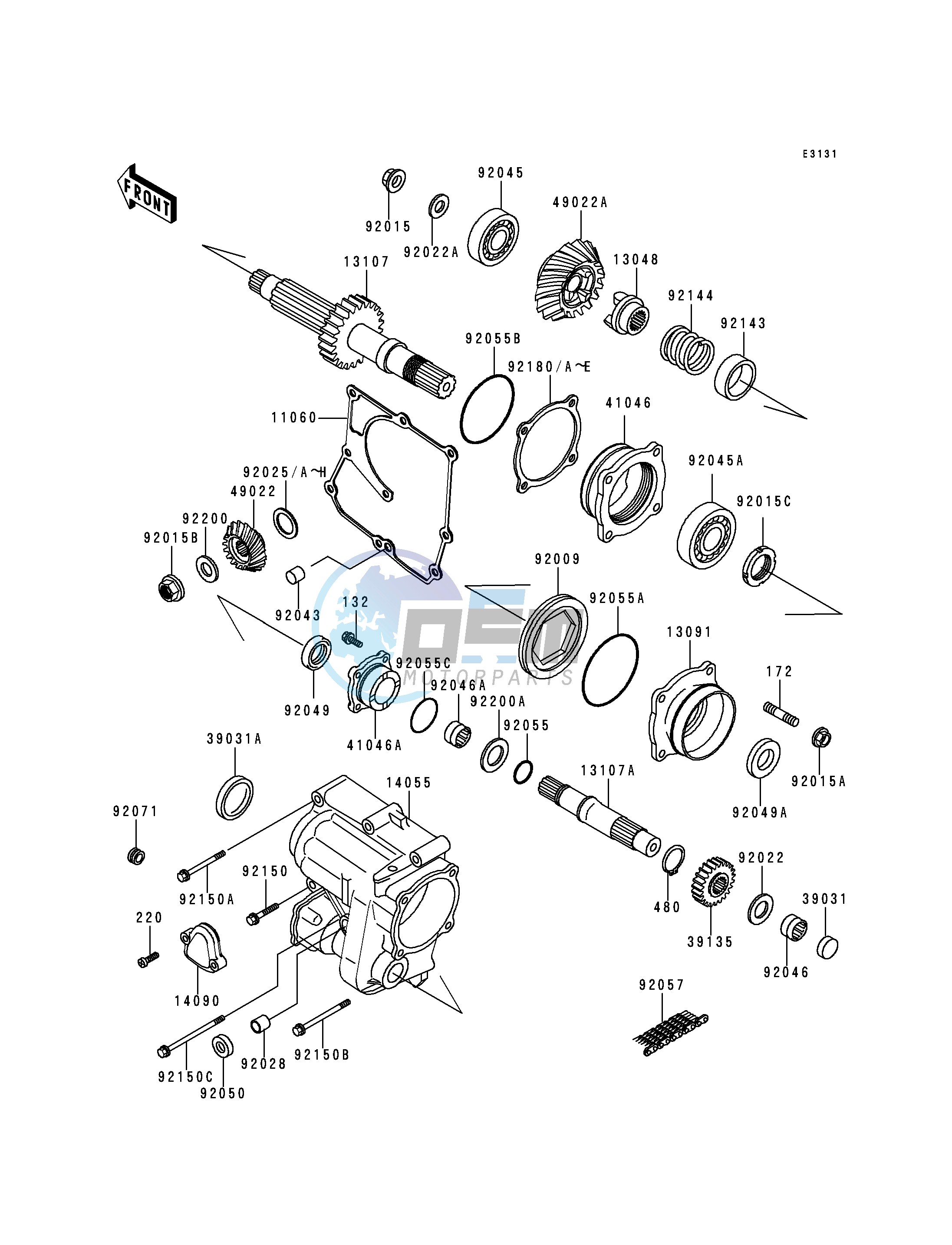 FRONT BEVEL GEAR