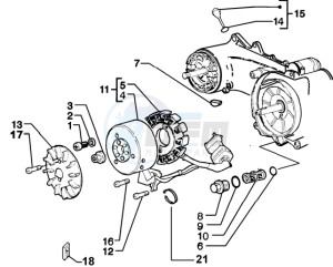 Zip 50 4T drawing Flywheel magneto