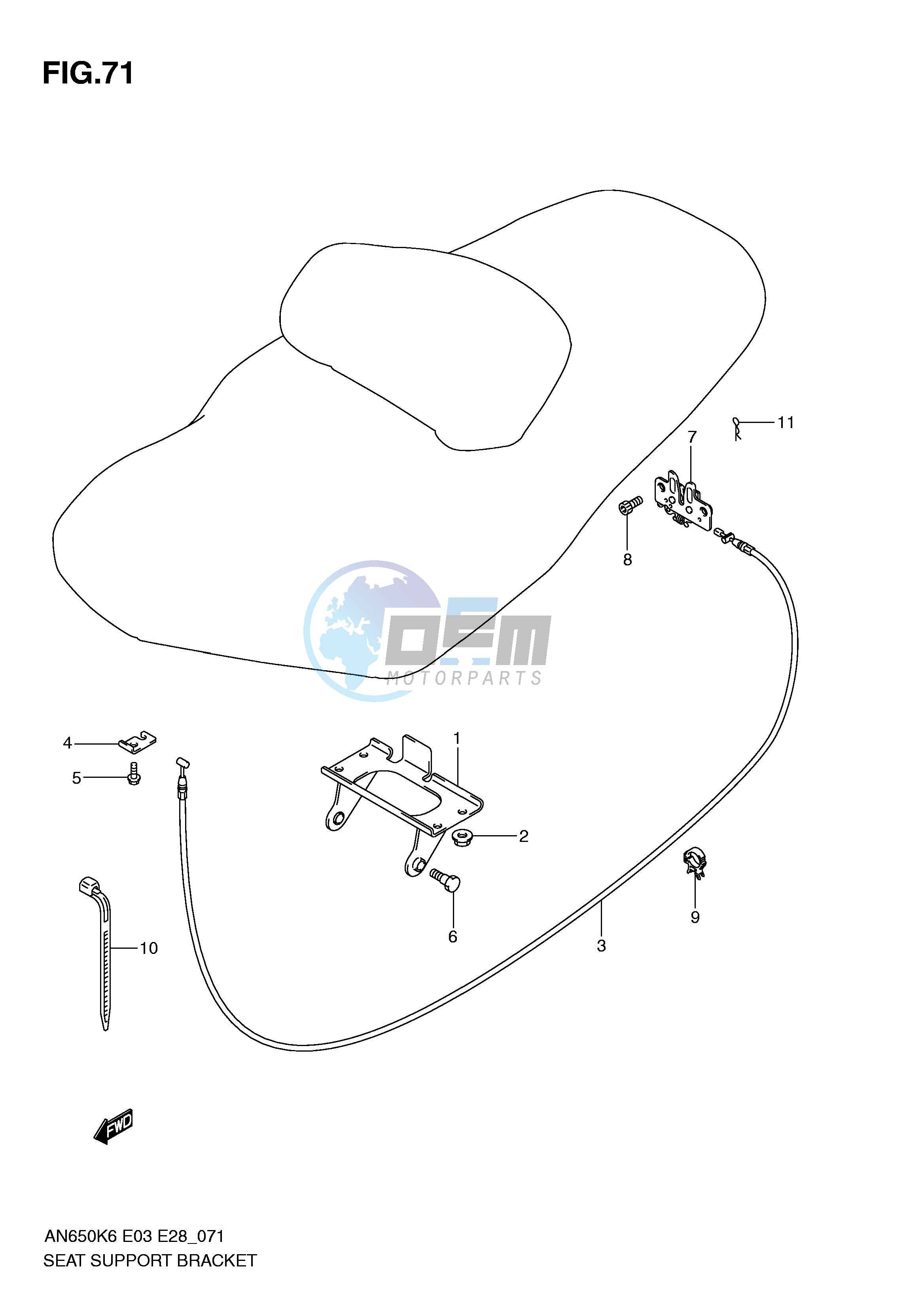 SEAT SUPPORT BRACKET