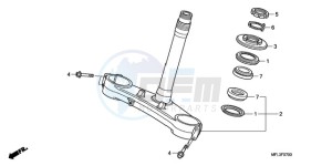 CBR1000RR9 UK - (E / MKH MME TRI) drawing STEERING STEM