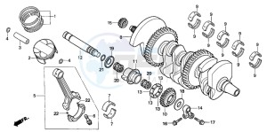 CBF1000 drawing CRANKSHAFT/PISTON