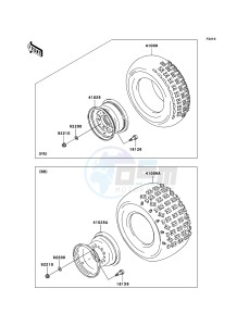 KFX700 KSV700B6F EU drawing Tires