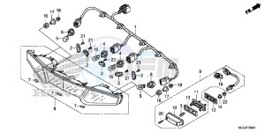 GL1800BD F6B Bagger - GL1800BD UK - (E) drawing REAR COMBINATION LIGHT