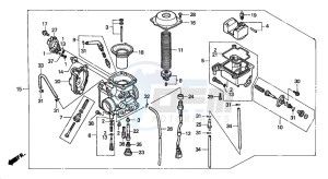 TRX450ES drawing CARBURETOR