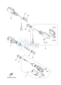 XT250 XT250F SEROW (1YBE) drawing FLASHER LIGHT