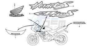 CB600F2 HORNET S drawing MARK (CB600F22)