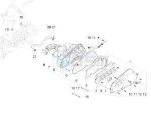 SXL 150 4T 3V CARB drawing Air filter