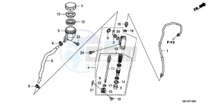 NSA700A9 Australia - (U / MME REF) drawing REAR BRAKE MASTER CYLINDER