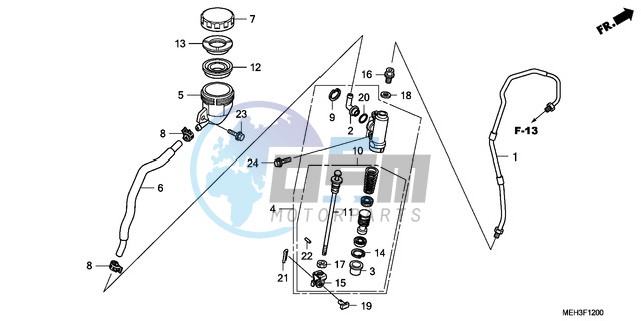 REAR BRAKE MASTER CYLINDER