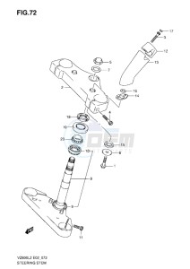 VZ800 drawing STEERING STEM