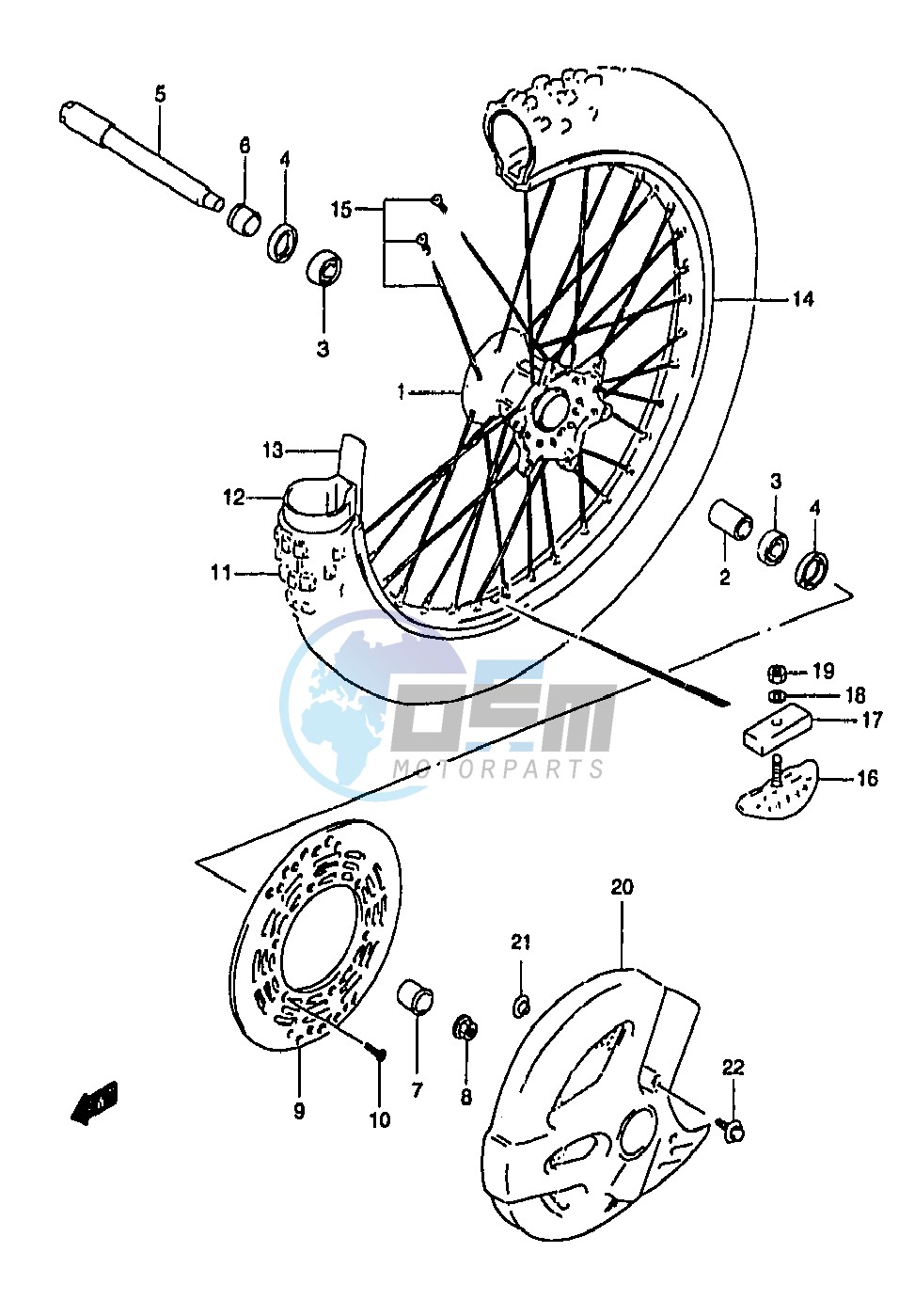 FRONT WHEEL (MODEL T)