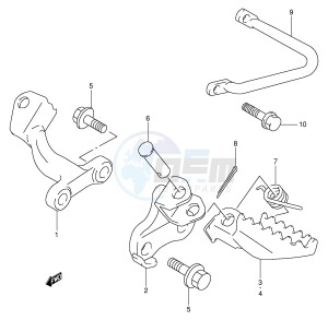 DR350 (E1) drawing FOOTREST