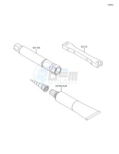 KLX450R KLX450AJF EU drawing Owner's Tools