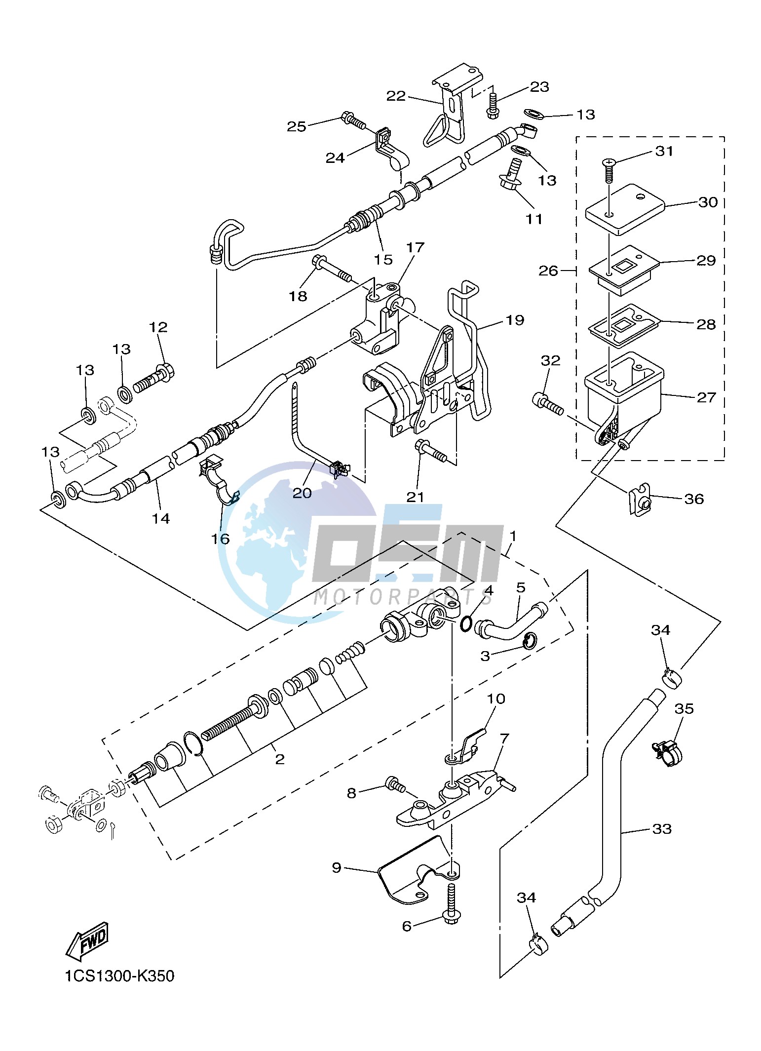 REAR MASTER CYLINDER