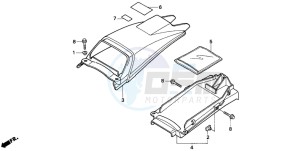 NX250 drawing REAR FENDER