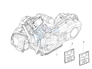 Fly 125 4t 3v ie e3 lem drawing Engine assembly