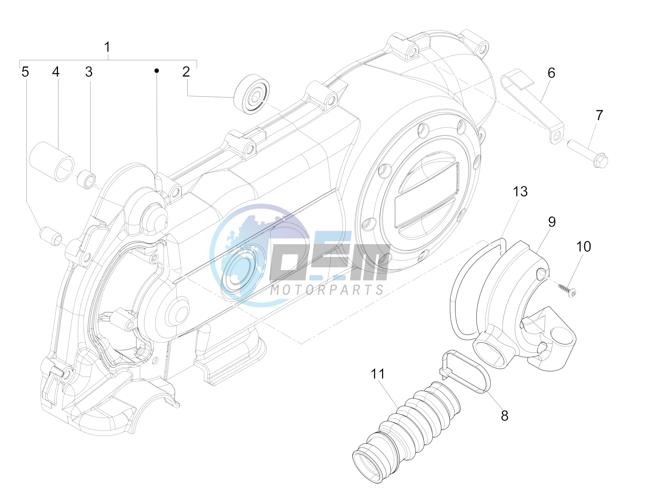 Crankcase cover - Crankcase cooling