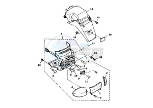 XC T CYGNUS 125 drawing TAILLIGHT