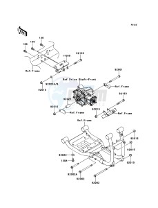 MULE_4010_DIESEL_4X4 KAF950FDF EU drawing Engine Mount