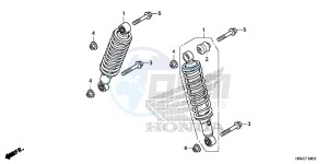 TRX500FE1G TRX500 Europe Direct - (ED) drawing FRONT CUSHION