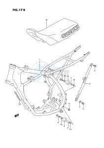 RM80 (E3) drawing FRAME - SEAT (MODEL P R S)