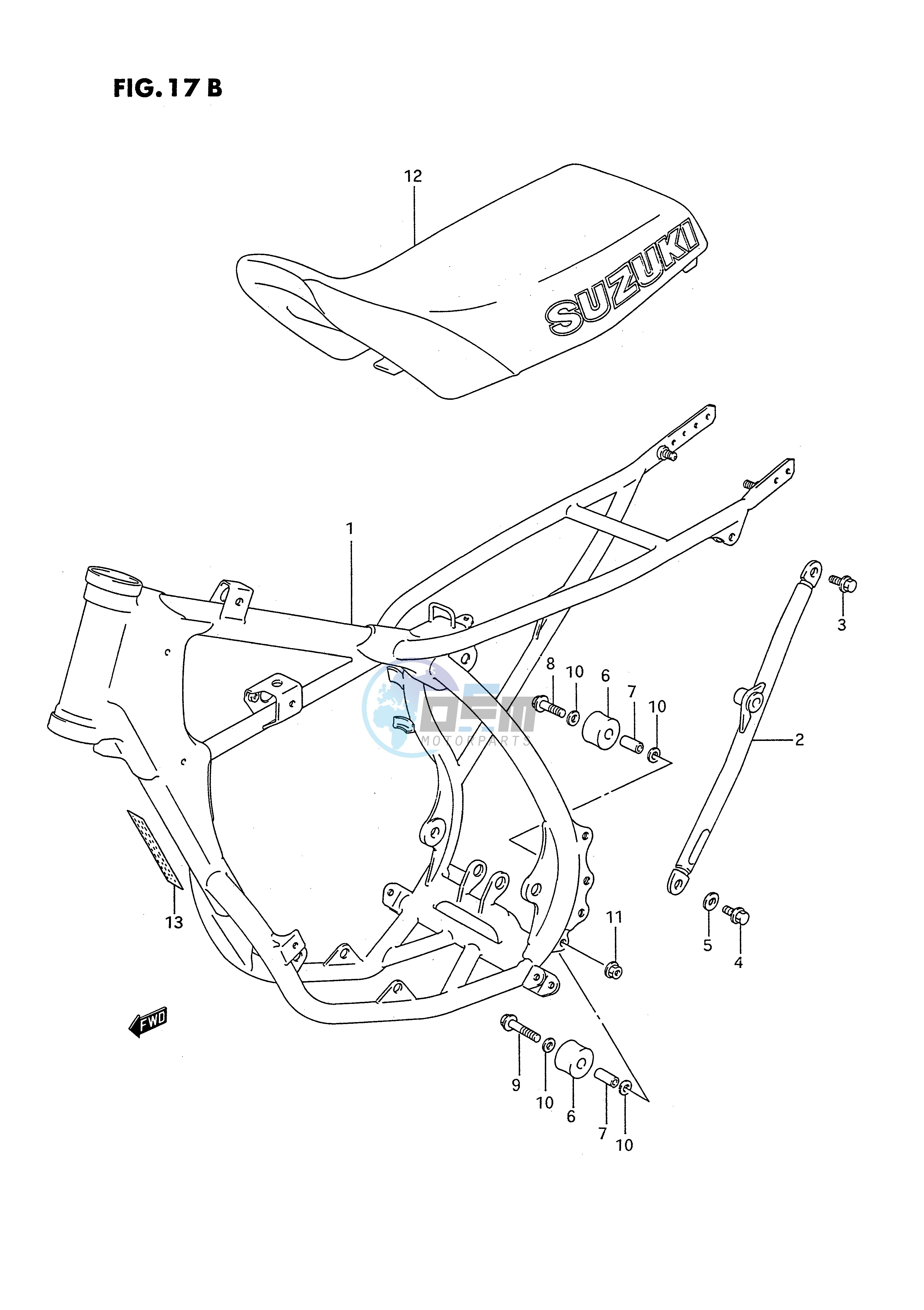 FRAME - SEAT (MODEL P R S)