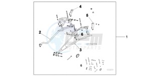 XL700VA9 France - (F / ABS CMF SPC) drawing PANNIER STAY