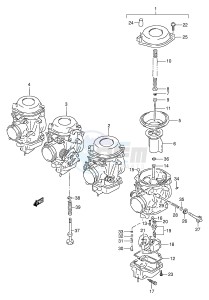 GSF250V (E24) Bandit drawing CARBURETOR