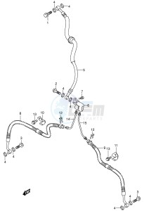 LT-A500F (E3-E28) drawing FRONT BRAKE HOSE