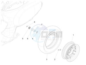 S 125 4T 3V E3 ie (APAC) (KR, RI, VT) drawing Rear wheel