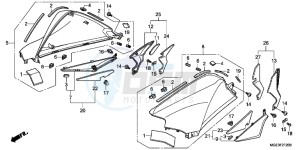 VFR1200FC drawing TANK COVER