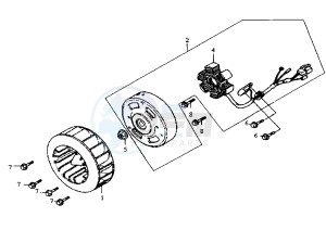 JUNGLE - 50 cc drawing FLYWHEEL MAGNETO