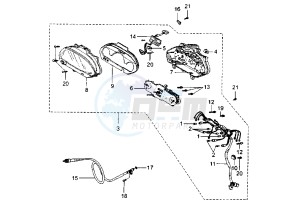 SV - 250 cc drawing DASHBOARD UNIT