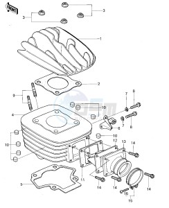 KX 80 A [KX80] (A1-A2) [KX80] drawing CYLINDER HEAD_CYLINDER_REED VALVE