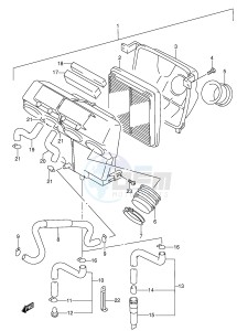 RF600R (E2) drawing AIR CLEANER