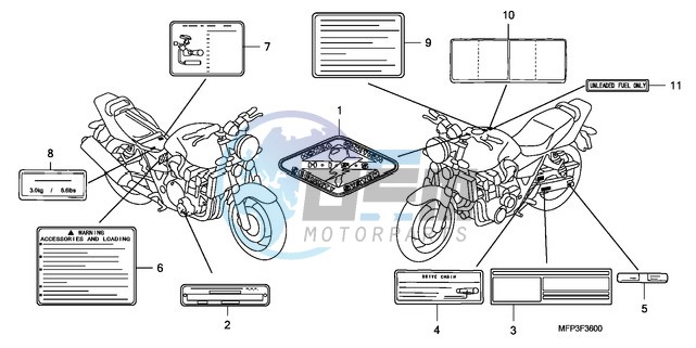 CAUTION LABEL (CB1300/CB1 300A)