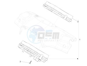 SPRINT 150 4T 3V IE ABS E3 (NAFTA) drawing Meter combination - Cruscotto