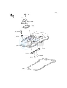 NINJA 300 EX300AEF XX (EU ME A(FRICA) drawing Cylinder Head Cover