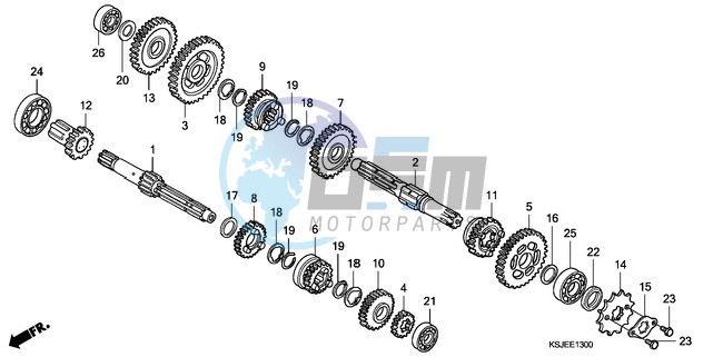 TRANSMISSION (CRF80F)