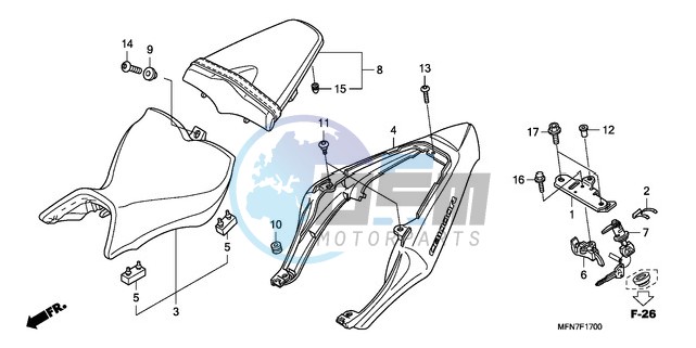 SEAT/SEAT COWL