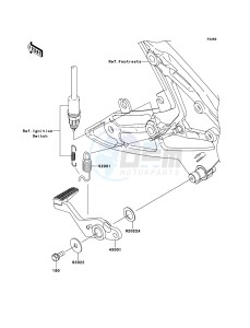 ER-6f ABS EX650B6F GB XX (EU ME A(FRICA) drawing Brake Pedal