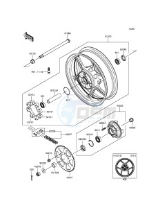 ER-6F_ABS EX650FDS XX (EU ME A(FRICA) drawing Rear Hub