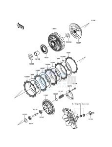 Z300 ABS ER300BGF XX (EU ME A(FRICA) drawing Clutch